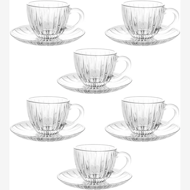 6 tazzine caffè vetro