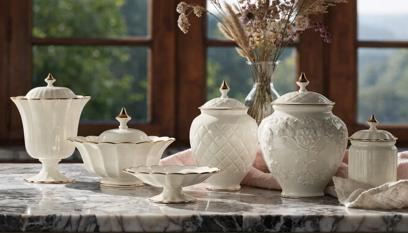 Oggettistica in ceramica Andrea Fontebasso su piano cucina